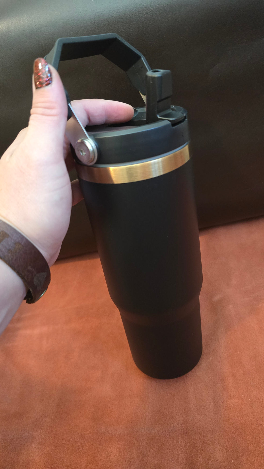 Golden Plate 30oz Tumblers With Straw