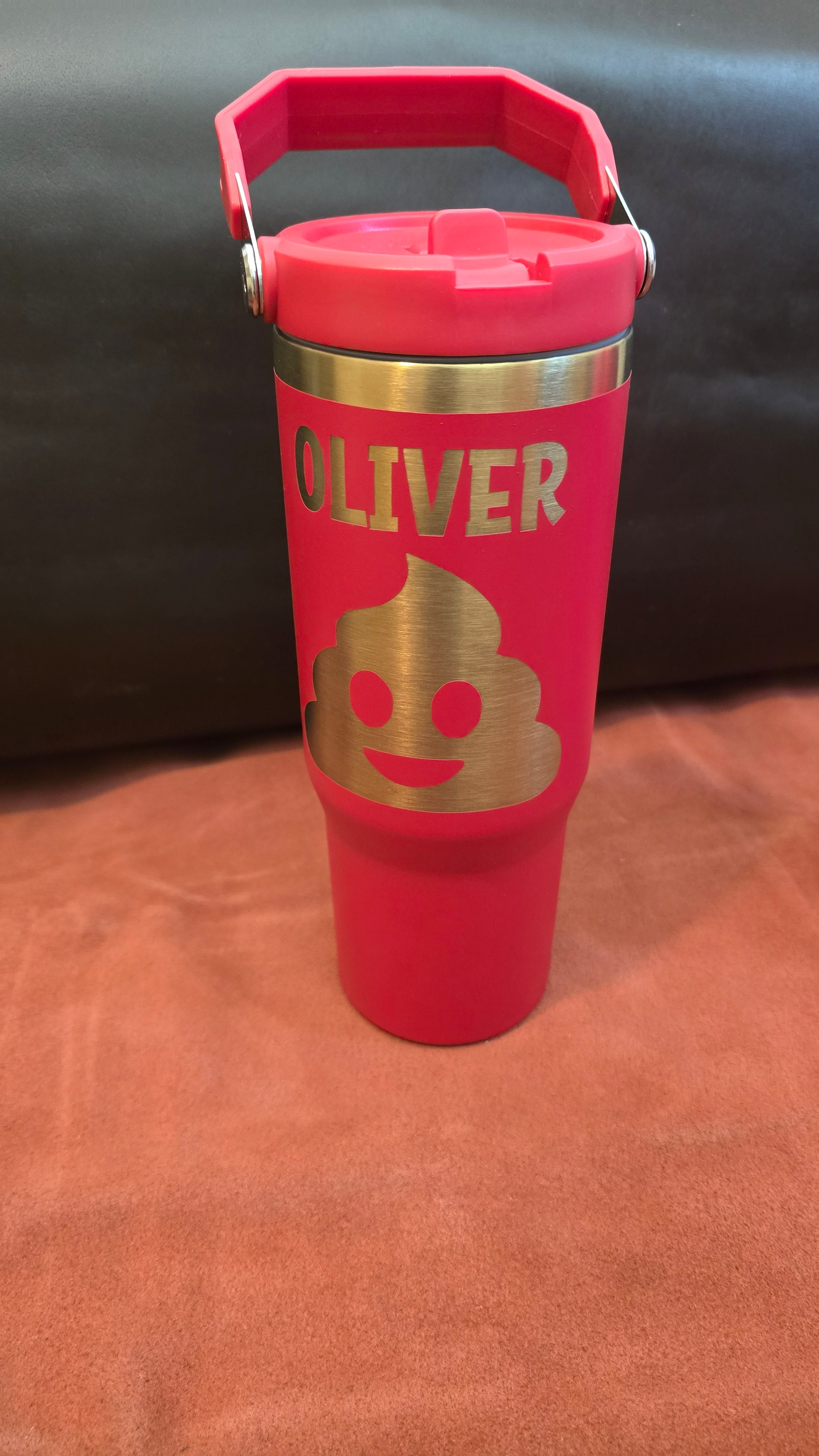 Golden Plate 30oz Tumblers With Straw