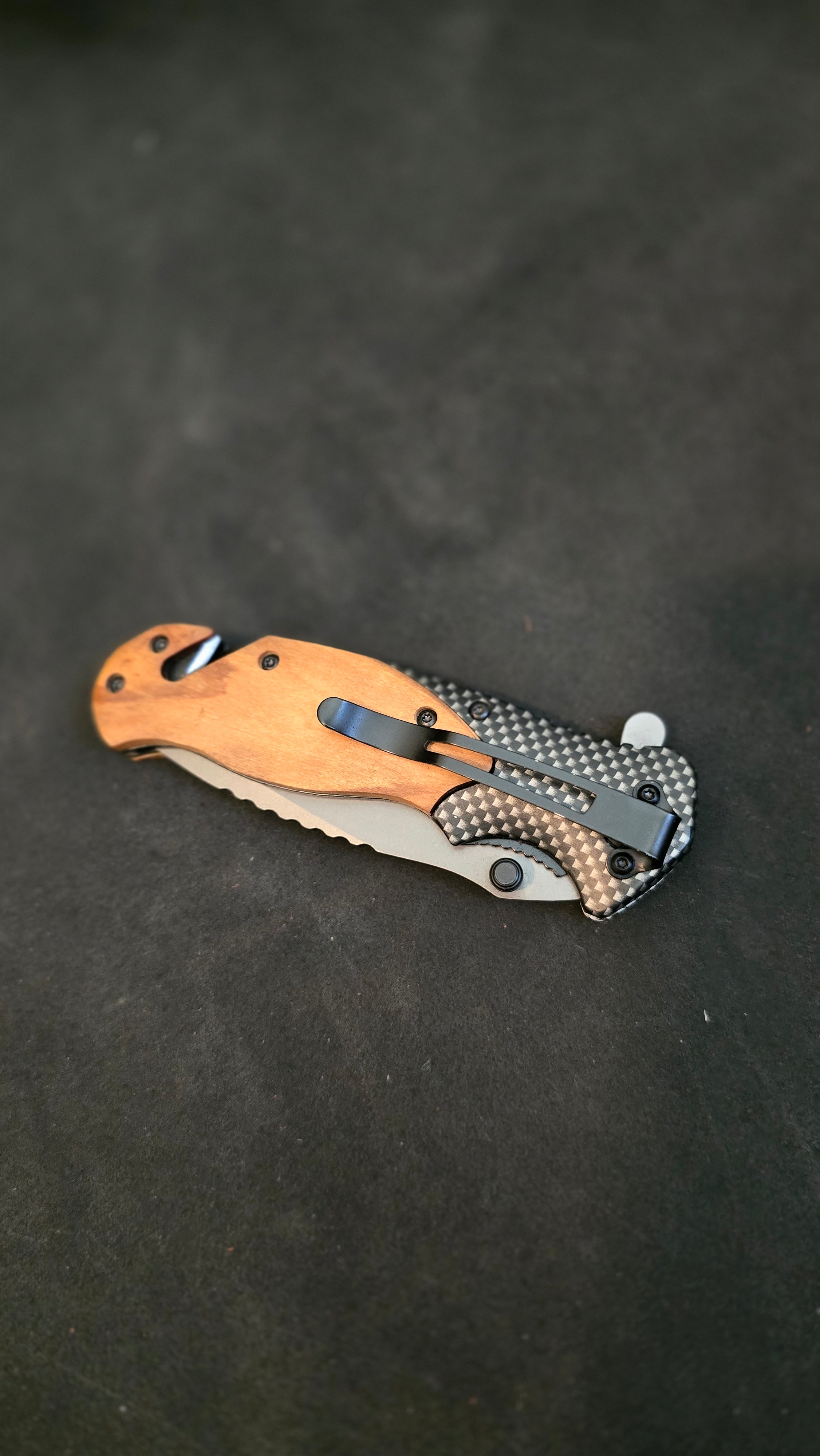 Engraved 5 inch knife